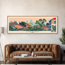 Cargar imagen en el visor de la galería, Chengdu, China Panoramic Canvas Print, Chengdu, China Painting, China Art, Chengdu Travel Poster, Travel Art, Vacation Gift
