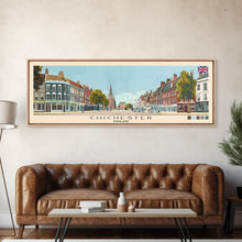 Cargar imagen en el visor de la galería, Chichester, England Panoramic Canvas Print, Chichester, England Painting, England Art, Chichester Travel Poster, Travel Art, Housewarming Gift
