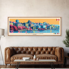 Cargar imagen en el visor de la galería, Chicoutimi, Canada Panoramic Canvas Print, Chicoutimi, Canada Painting, Canada Art, Chicoutimi Travel Poster, Travel Art, Guest Room Painting
