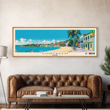 Cargar imagen en el visor de la galería, Contagem, Brazil Panoramic Canvas Print, Contagem, Brazil Painting, Brazil Art, Contagem Travel Poster, Travel Art, Guest Room Painting
