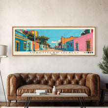 Load image into Gallery viewer, Cuautitlan Izcalli, Mexico Panoramic Canvas Print, Cuautitlan Izcalli, Mexico Painting, Mexico Art, Cuautitlan Izcalli Travel Poster, Travel Art, Guest Room Painting
