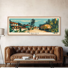 Load image into Gallery viewer, Daloa, Ivory Coast Panoramic Canvas Print, Daloa, Ivory Coast Painting, Ivory Coast Art, Daloa Travel Poster, Travel Art, Living Room Painting
