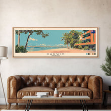 Load image into Gallery viewer, Darwin, Australia Panoramic Canvas Print, Darwin, Australia Painting, Australia Art, Darwin Travel Poster, Travel Art, Housewarming Gift
