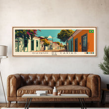 Load image into Gallery viewer, Duque de Caxias, Brazil Panoramic Canvas Print, Duque de Caxias, Brazil Painting, Brazil Art, Duque de Caxias Travel Poster, Travel Art, Housewarming Gift
