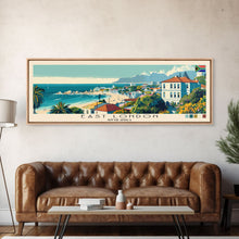 Load image into Gallery viewer, East London, South Africa Panoramic Canvas Print, East London, South Africa Painting, South Africa Art, East London Travel Poster, Travel Art, Guest Room Painting
