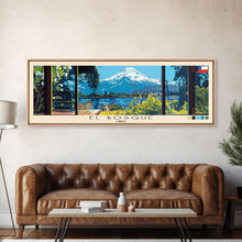 Load image into Gallery viewer, El Bosque, Chile Panoramic Canvas Print, El Bosque, Chile Painting, Chile Art, El Bosque Travel Poster, Travel Art, Guest Room Painting
