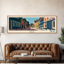 Load image into Gallery viewer, Ely, England Panoramic Canvas Print, Ely, England Painting, England Art, Ely Travel Poster, Travel Art, Living Room Painting

