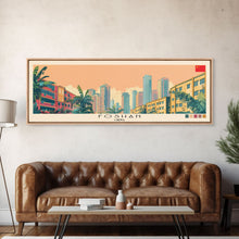 Load image into Gallery viewer, Foshan, China Panoramic Canvas Print, Foshan, China Painting, China Art, Foshan Travel Poster, Travel Art, Vacation Gift
