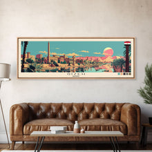 Carregar imagem no visualizador da galeria, Gizeh, Egypt Panoramic Canvas Print, Gizeh, Egypt Painting, Egypt Art, Gizeh Travel Poster, Travel Art, Vacation Gift
