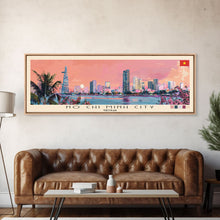 Cargar imagen en el visor de la galería, Ho Chi Minh City, Vietnam Panoramic Canvas Print, Ho Chi Minh City, Vietnam Painting, Vietnam Art, Ho Chi Minh City Travel Poster, Travel Art, Housewarming Gift
