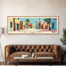 Carregar imagem no visualizador da galeria, al-Mansura, Egypt Panoramic Canvas Print, al-Mansura, Egypt Painting, Egypt Art, al-Mansura Travel Poster, Travel Art, Vacation Gift

