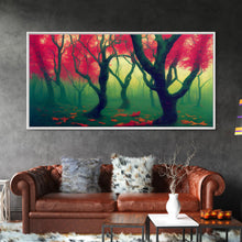 Load image into Gallery viewer, Japanese Maple Forest, Framed Canvas Print, Ready To Hang Wall Art

