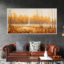 Carregar imagem no visualizador da galeria, Fall Centerpiece Landscape Painting Canvas Print, Autumn Decor, Fall Centerpiece, Fall Home Decor, Fall Wall Decor, Fall Home Decor
