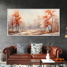 Carregar imagem no visualizador da galeria, Fall Centerpiece Landscape Painting Canvas Print, Autumn Decor, Fall Centerpiece, Fall Home Decor, Fall Wall Decor, Seasonal Decor
