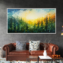 Carregar imagem no visualizador da galeria, Forest Wall Art, Abstract Wall Art, Forest Painting, Wall Art, Canvas Print, Wall Hanging, Landscape Art, Home Office Art, Southern Decor

