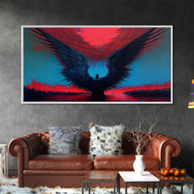 Load image into Gallery viewer, Angel Gabriel, Angelic Art, Gothic Angel Framed canvas print, cool colorful wall decor
