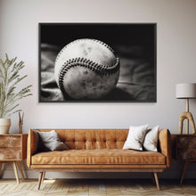 Load image into Gallery viewer, Framed Baseball Print, Black and White Baseball Picture, Sports Wall Decor, Boys Room Wall Decor, Baseball Player Gift, Baseball Nursery Art
