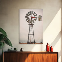 Cargar imagen en el visor de la galería, Rustic Farmhouse Home Decor, Windmill Photography Photo Print Art, Rustic Industrial Farmhouse Wall Art Picture, Country Landscape Picture
