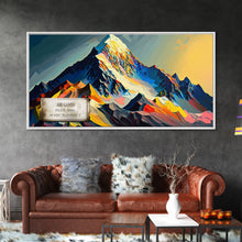 Carregar imagem no visualizador da galeria, Abi Gamin, Wall Art, Original Mountain Painting Print, Travel Poster, Mountain Landscape Wall Decor, Mountains of India
