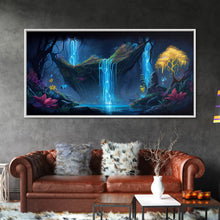 Load image into Gallery viewer, Enchanted Forest Painting, Fantasy Art, Fairy House, Fantasy, Woodland Decor, Woods, Forest, Fairy Forest
