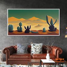 Load image into Gallery viewer, Pueblo style wall art, Arizona and Desert Cactus, canvas print
