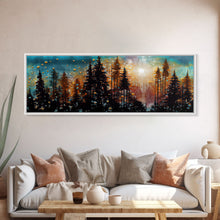 Carregar imagem no visualizador da galeria, Abstract Painting Of A Forest Fire, Canvas Print, Framed Canvas Art, Living Room Decor, Above Sofa Painting, Centerpiece Art
