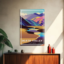 Load image into Gallery viewer, Death Valley, California Wall Art, America Travel Poster, Travel Wall Print, Travel Poster, Travel Wall Art, Canvas Wall Print
