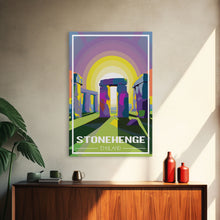 Load image into Gallery viewer, England Wall Art, Stonehenge Poster, Europe Wall Print, England Poster, Travel Wall Print, Travel Poster, Travel Wall Art, Canvas Wall Print
