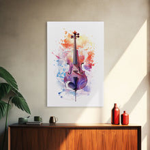 Carregar imagem no visualizador da galeria, Galaxy Cello Gift, Banjo Wall Art Canvas Print, Stringed Instruments, Cello Art, Banjo Poster Print, Cello Gifts, Musical Art
