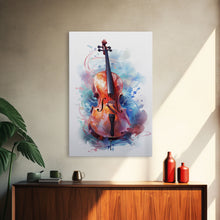 Carregar imagem no visualizador da galeria, Galaxy Cello Studio Decor Gift, Banjo Wall Art Canvas Print, Stringed Instruments, Cello Art, Banjo Poster Print, Cello Gifts, Musical Art
