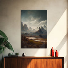 Carregar imagem no visualizador da galeria, Arizona wall art, canvas print, desert, rocks, mountains, steppes, cool nature wall decor
