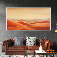 Load image into Gallery viewer, Desert Art, Sand Dune Wall Art, Desert Art Print, Panoramic Art, Wall Art, Canvas Art, Landscape Art, Landscape Print, Travel Art Print
