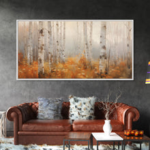 Carregar imagem no visualizador da galeria, Forest Wall Art, Autumn Wall Art, Tree Wall Art, Panoramic Art, Wall Art, Canvas Art, Landscape Art, Landscape Print, Farmhouse Wall Art
