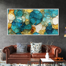Carregar imagem no visualizador da galeria, Abstract Wall Art, Green Abstract Print, Vibrant Abstract, Panoramic Art, Wall Art, Canvas Art, Landscape Art, Welcome Home Gift, Room Decor
