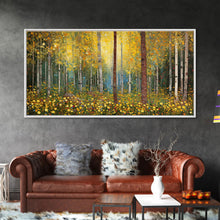 Carregar imagem no visualizador da galeria, Forest Wall Art, Summer Art, Trees Wall Print, Panoramic Art, Wall Art, Canvas Art, Landscape Art, Gift For Coworker, Country Wall Art
