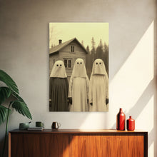 Carregar imagem no visualizador da galeria, Ghost Art Print, Haunted House Art, Horror Art Print, Spooky Room Decor, Canvas Print, Wall Art, Vertical Print, Home Decor, Wall Decor
