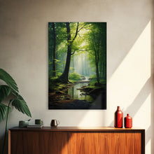 Carregar imagem no visualizador da galeria, Forest Wall Art, Nature Inspired Art, Trees Art, Canvas Print, Wall Art, Vertical Print, Engagement Gift, Camper Wall Decor, Bedroom Prints
