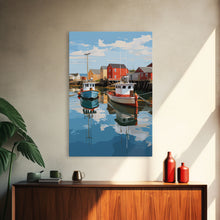 Load image into Gallery viewer, Boat Wall Art, Nautical Wall Art, Coastal Wall Art, Lobster Boat, Canvas Print, Wall Art, Vertical Art, College Dorm Decor, Entryway Prints
