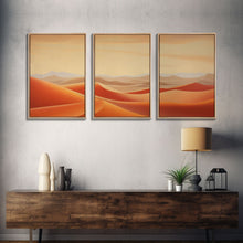 Load image into Gallery viewer, Desert Wall Art, Sand Dunes Print, Landscape Wall Art, Canvas Print, Wall Art, 3 Piece Wall Art, Family Home Decor, Living Room Prints
