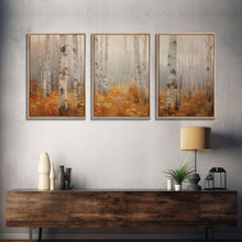 Carregar imagem no visualizador da galeria, Forest Wall Art, Trees Art Print, Nature Art, Canvas Print, Wall Art, 3 Piece Wall Art, Country Wall Art, Office Decor, Above Bed Art
