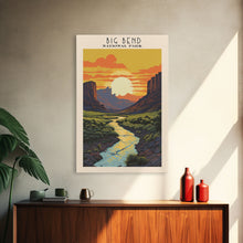 Cargar imagen en el visor de la galería, Biscayne National Park Florida Travel Art, National Park Print, Minimalist Travel Art, Midcentury Modern Style Landscape Painting
