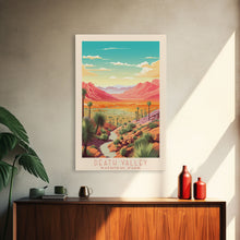 Load image into Gallery viewer, Death Valley National Park California Travel Art, National Park Print, Minimalist Travel Art, Midcentury Modern Style Landscape Painting
