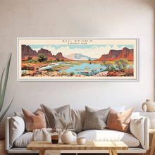 Carregar imagem no visualizador da galeria, Big Bend National Park, Panoramic Texas Travel Art, National Park Print, Minimalist Travel Art, Midcentury Modern Style Landscape
