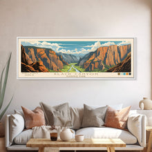 Load image into Gallery viewer, Black Canyon Of The Gunnison National Park, Panoramic Colorado Travel Art, National Park Print, Minimalist Travel Art, Midcentury Modern
