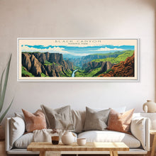 Load image into Gallery viewer, Black Canyon Of The Gunnison National Park, Panoramic Colorado Travel Art, National Park Print, Minimalist Travel Art, Midcentury Modern
