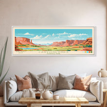Carregar imagem no visualizador da galeria, Canyonlands National Park, Panoramic Utah Travel Art, National Park Print, Minimalist Travel Art, Midcentury Modern Style Landscape
