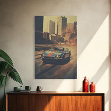 Carregar imagem no visualizador da galeria, Car Wall Art, Classic Car Wall Art, Canvas Print, Wall Hanging, Portrait Art, Car Lover Gift, Man Cave Art, Living Room Print, Bookshelf Art
