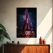 Carregar imagem no visualizador da galeria, Asian Wall Art, City Wall Art, Japanese Wall Art, Canvas Print, Wall Hanging, Portrait Art, Dining Room Decor, Bedroom Prints , Couples Gift
