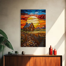 Carregar imagem no visualizador da galeria, Autumn Art, Farm House Wall Art, Abstract Art, Canvas Print, Wall Hanging, Portrait Art, Anniversary Gift, Southern Decor, Office Prints
