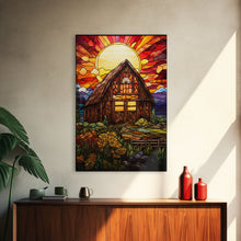 Carregar imagem no visualizador da galeria, Farm House Decor, Autumn Art, Abstract Art, Canvas Print, Wall Hanging, Portrait Art, Gift For The Home, Rustic Wall Decor, Country Home Art
